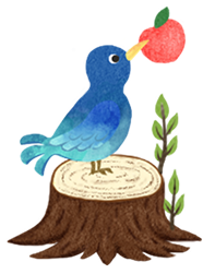 小鳥：イラスト